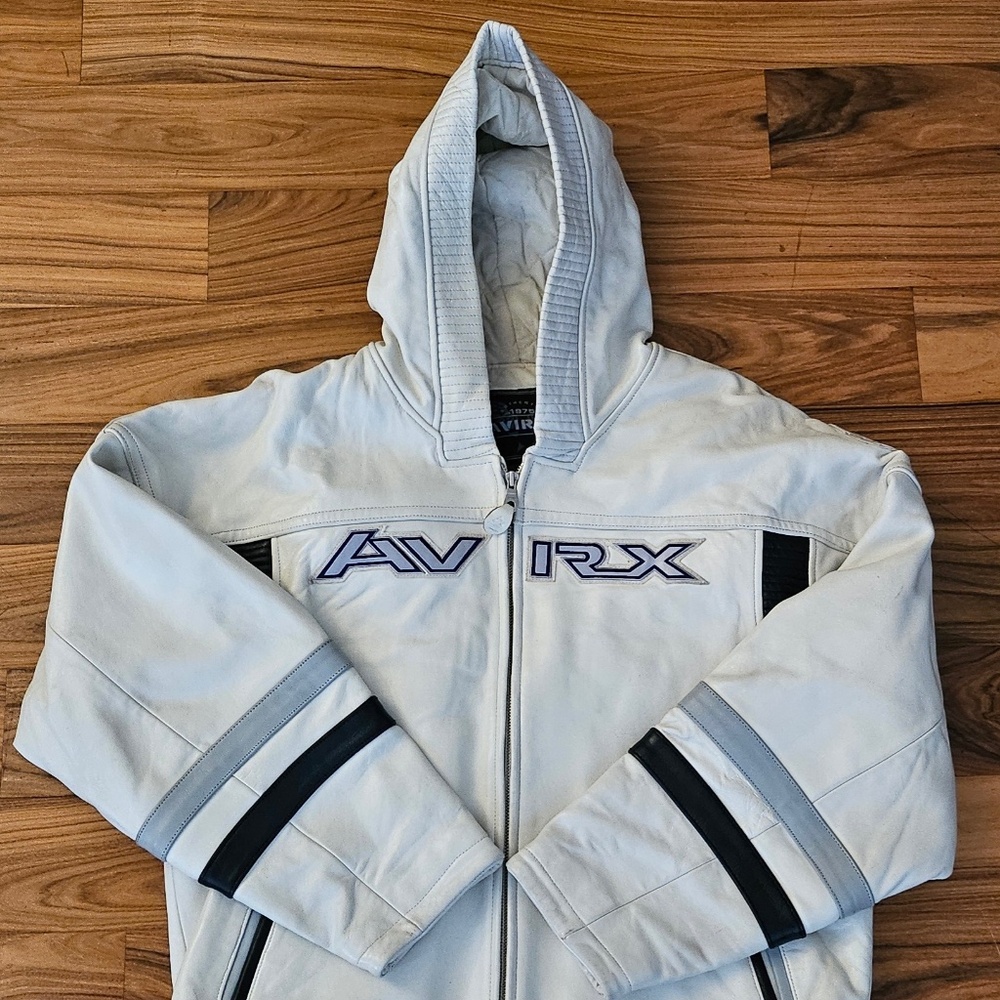 Limited Edition Authentic Hooded Leather Avirex Jacket